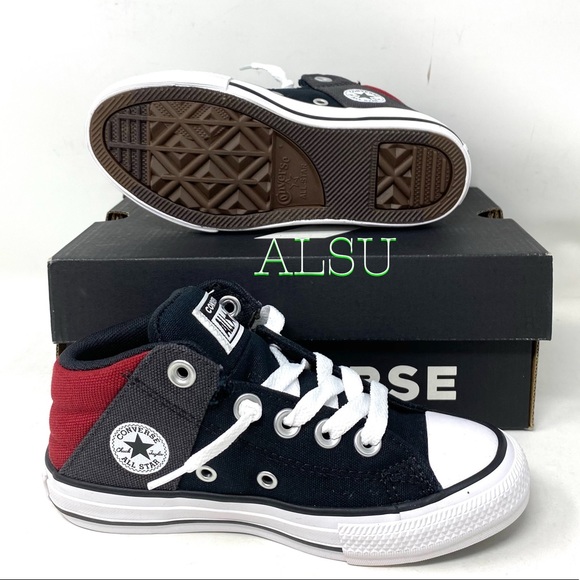 Converse Ctas Axel Mid Black Alley Canvas Kid’s - Picture 5 of 10